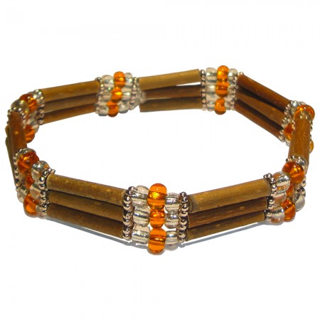 Bracelet Perles oranges