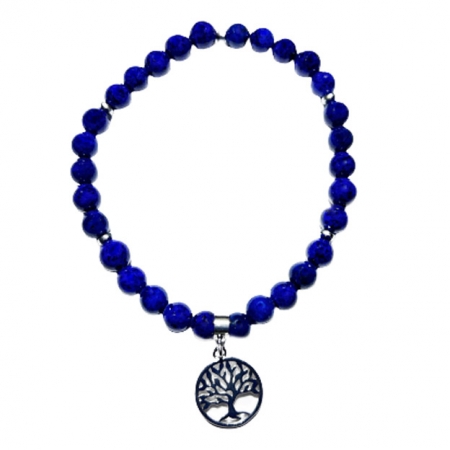 Bracelet Lapis Lazuli Arbre de Vie