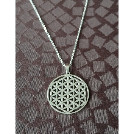 Collier fleur de vie silver