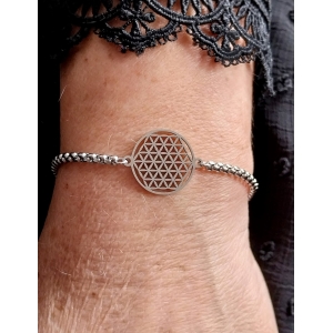 Bracelet fleur de vie silver